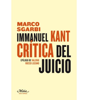 Immanuel Kant. Crítica del Juicio